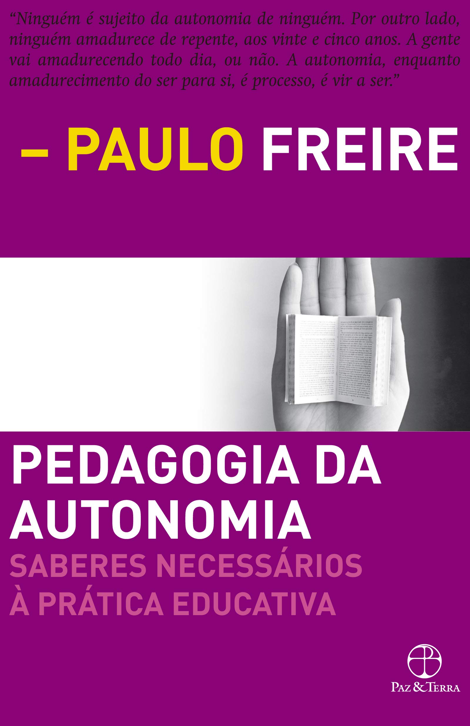 Livro Pedagogia da Autonomia